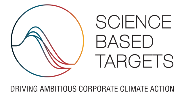 Science based Targets Logo mit dem Claim: “Driving ambitious corporate climate action.”